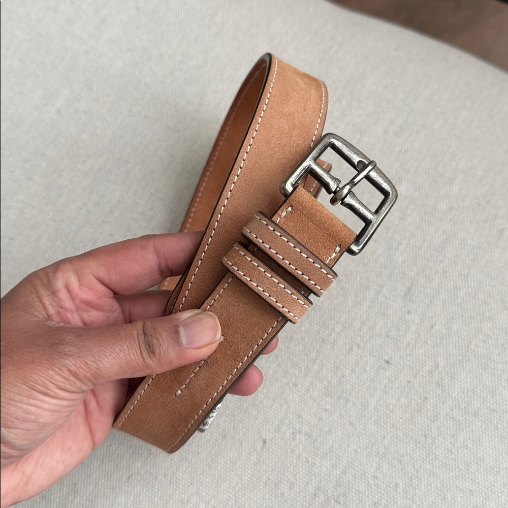 CLUB MONACO Hand Made In Italy Genuine LEATHER BELT